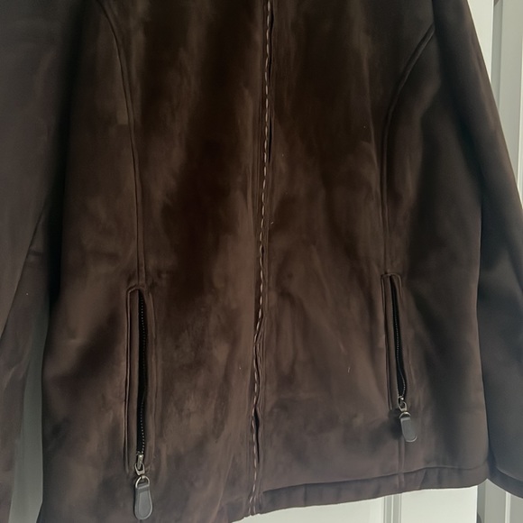 Liz Claiborne Faux Suede Jacket - Picture 4 of 6
